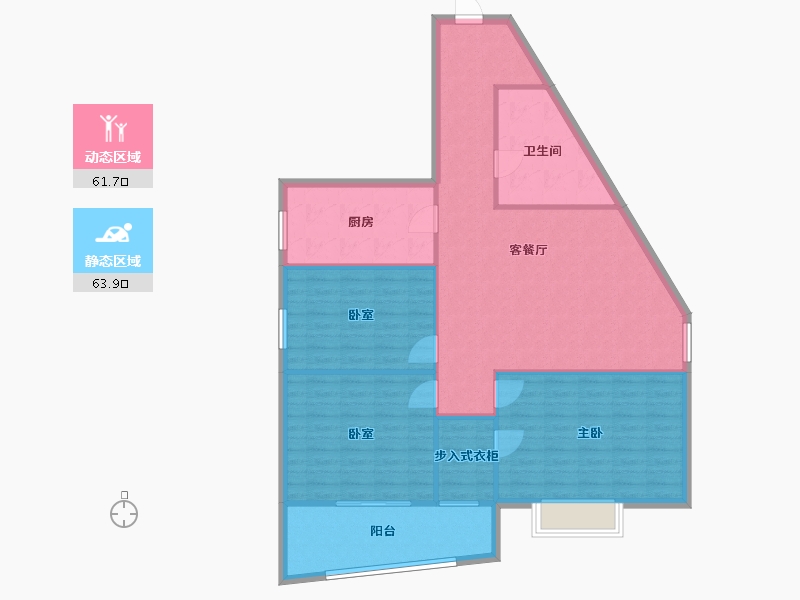 河南省-郑州市-黄河路85号院-116.00-户型库-动静分区