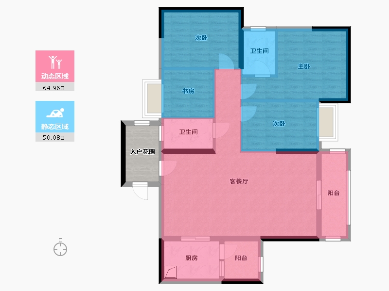 广东省-佛山市-明智雅苑-108.00-户型库-动静分区