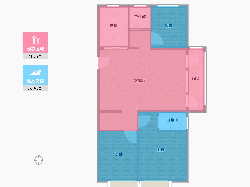 山东省-青岛市-碧桂园盛汇澜庭2号楼建面140m²-112.01-户型库-动静分区