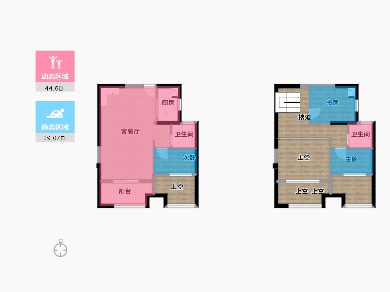 福建省-厦门市-中交和美新城（二期三期）5号楼95m²-91.22-户型库-动静分区