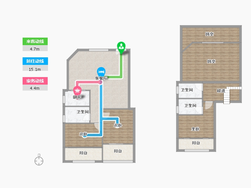 福建省-厦门市-欣盛丰森林海6号楼151m²-159.08-户型库-动静线