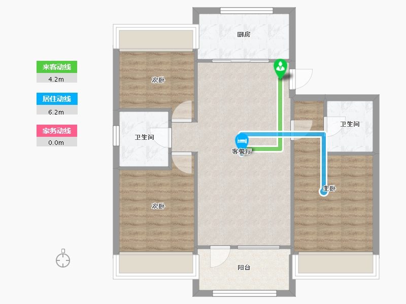 辽宁省-沈阳市-金沙巴黎花园七星大街27-18号（6栋）,七星大街27-14号（5栋）,七星大街27-11号-80.49-户型库-动静线