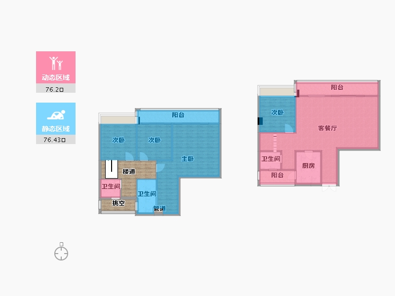 四川省-成都市-光华壹号146m²-152.73-户型库-动静分区