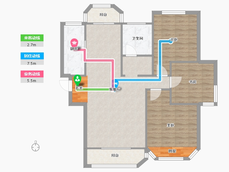 河南省-郑州市-光明索河湾三期1,三期2,三期3,三期7110m²-88.00-户型库-动静线