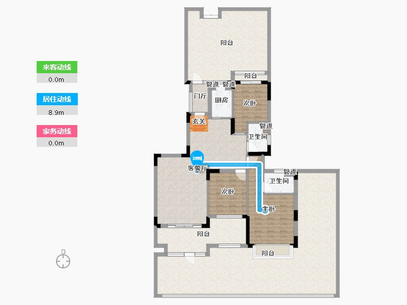 河南省-郑州市-恒大山水城113号楼,114号楼,115号楼231m²-184.40-户型库-动静线