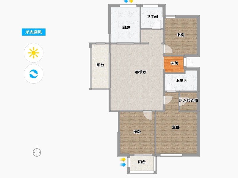 河南省-郑州市-绿城明月江南二期1号楼,二期2号楼,二期3号楼,1,2,3,4,-100.00-户型库-采光通风