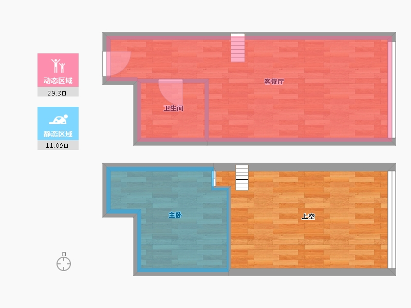 河南省-郑州市-铭都国际44m²-52.00-户型库-动静分区