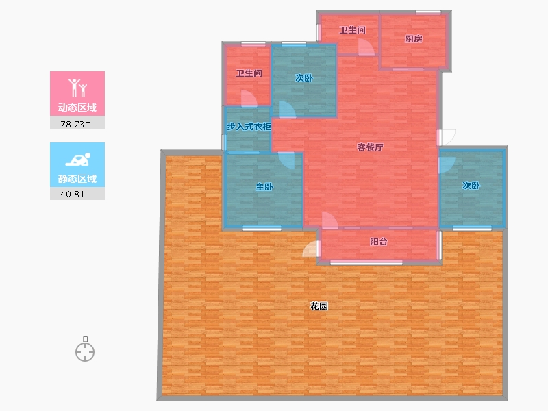 山东省-青岛市-三盛国际海岸五期5号楼,一期5，6，7，10号楼136m²-236.10-户型库-动静分区