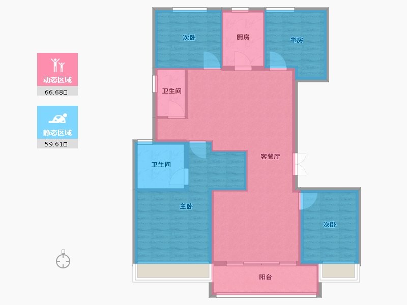 河南省-郑州市-郑州华侨城7,12,8,9,10,13号楼143m²-114.40-户型库-动静分区