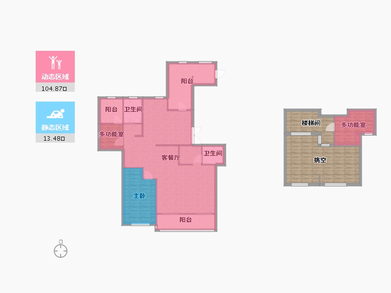 江苏省-苏州市-海胥澜庭13幢,16幢,23幢143㎡-139.52-户型库-动静分区