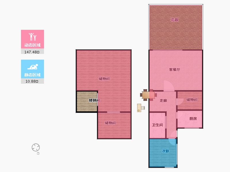 四川省-成都市-万科五龙山蓝山别墅-210.00-户型库-动静分区