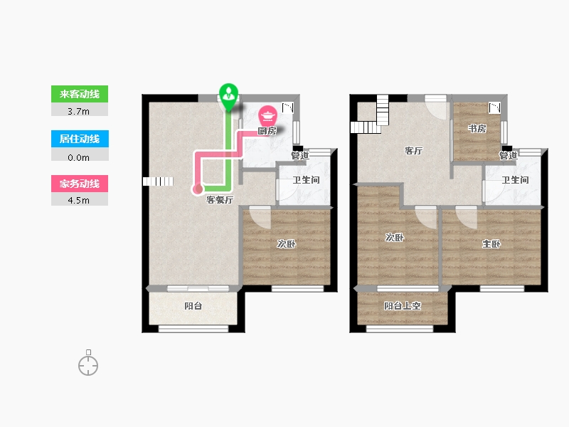 福建省-厦门市-特房樾琴湾103m²-86.34-户型库-动静线