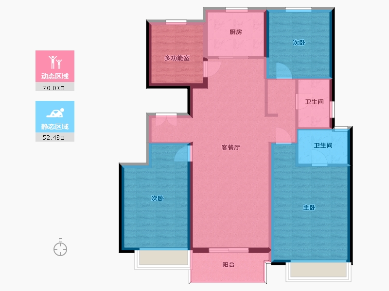 河南省-郑州市-亚新溱水府135㎡-110.58-户型库-动静分区