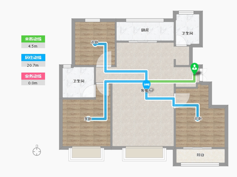 天津-天津市-中建海纳府46号楼,47号楼,48号楼,49号楼,50号楼,51号楼,52-95.99-户型库-动静线