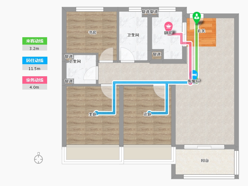 河南省-郑州市-融信江湾城三期14,三期15,三期16,三期8,三期10,三期12-72.00-户型库-动静线