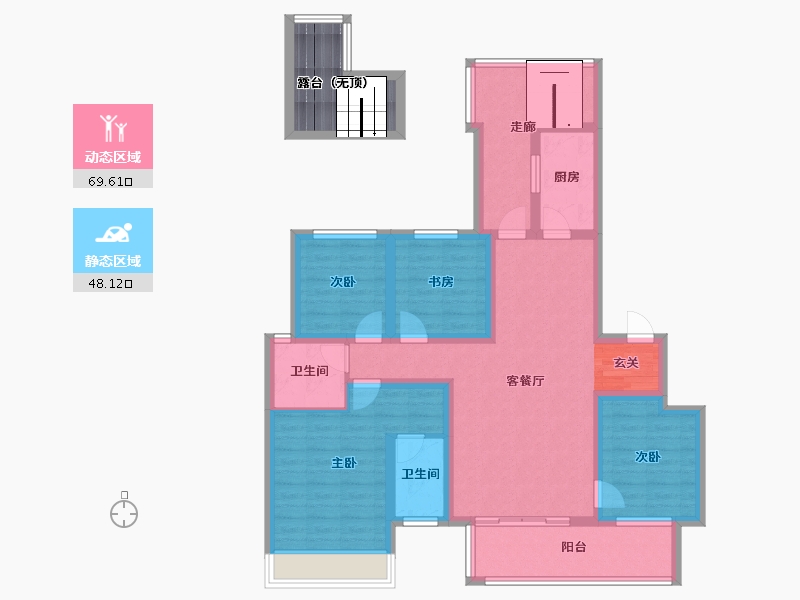 河南省-郑州市-融信江湾城一期5,一期6,一期7,一期9,一期10,一期11,-109.79-户型库-动静分区