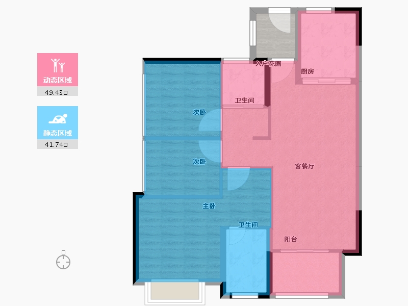 广东省-广州市-广州增城万科城-86.01-户型库-动静分区