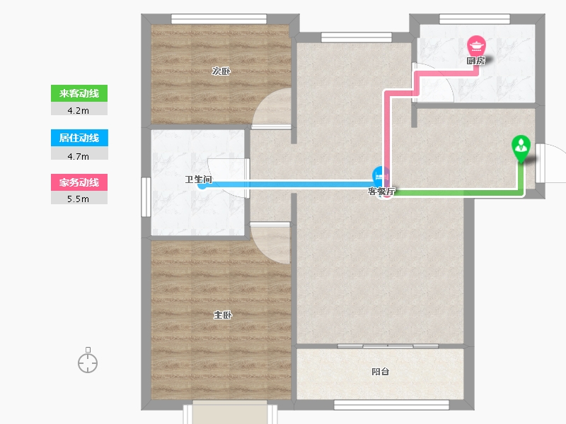 天津-天津市-静壹城建面98m²-78.40-户型库-动静线