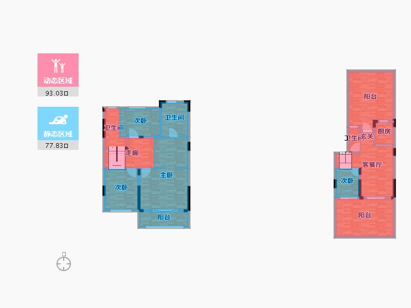 重庆-重庆市-恒大林溪郡20号楼,21号楼,22号楼,23号楼,24号楼,25号楼,26-152.01-户型库-动静分区