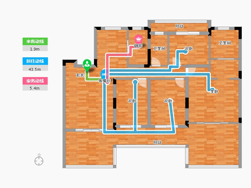 重庆-重庆市-恒大林溪郡20号楼,21号楼,22号楼,23号楼,24号楼,25号楼,26-135.52-户型库-动静线