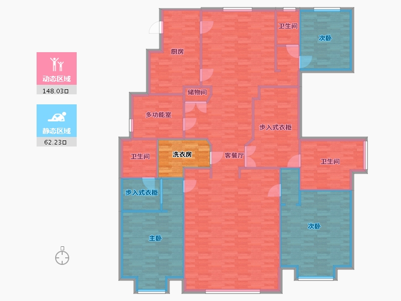 北京-北京市-懋源钓云台251m2-201.18-户型库-动静分区