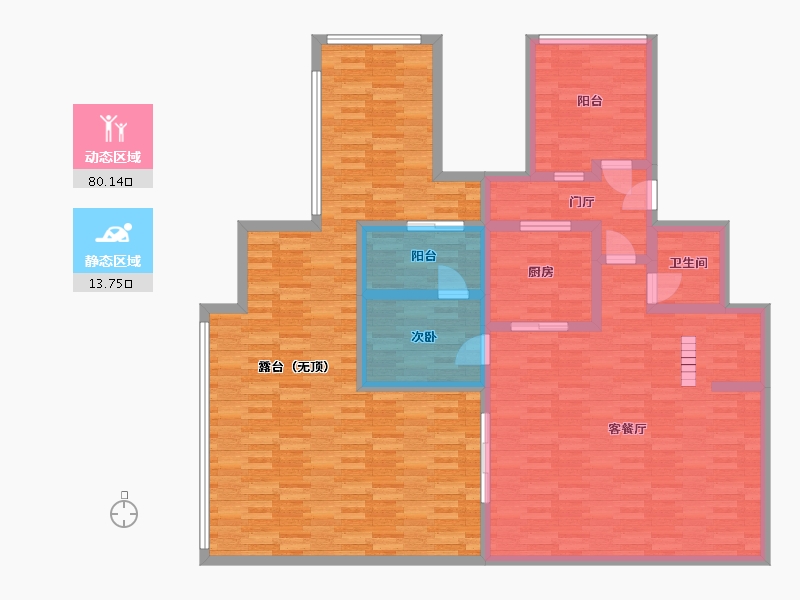 重庆-重庆市-保利大国璟S18地块洋房2号楼,洋房3号楼,洋房1号楼套内133m2-144.15-户型库-动静分区