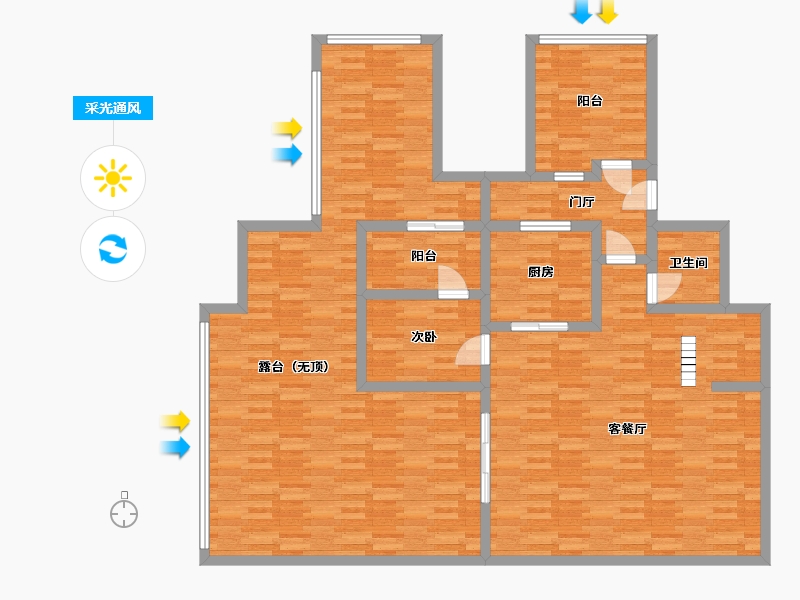 重庆-重庆市-保利大国璟S18地块洋房2号楼,洋房3号楼,洋房1号楼套内133m2-144.15-户型库-采光通风