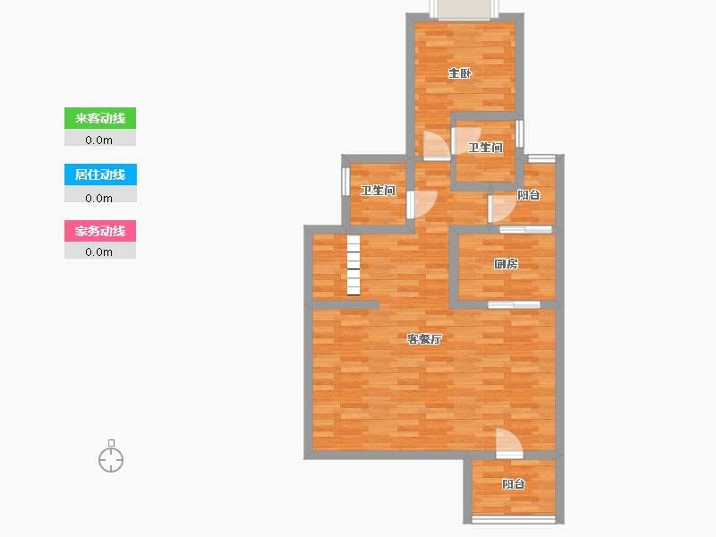 重庆-重庆市-保利大国璟洋房3号楼套内127m2-66.97-户型库-动静线