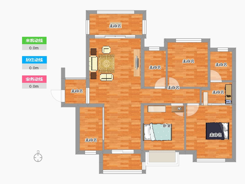 湖南省-株洲市-悦湖春天-98.76-户型库-动静线