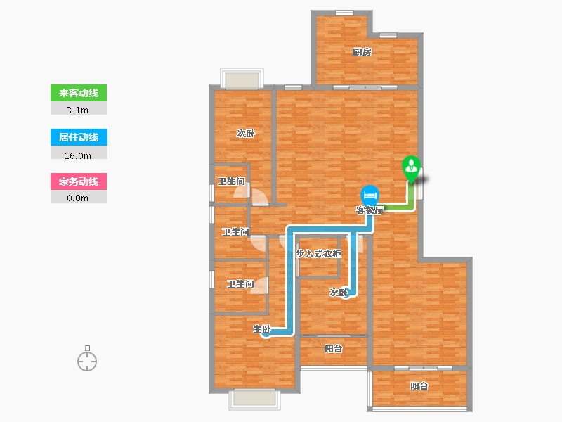 广东省-广州市-世茂天越A栋213m²-170.49-户型库-动静线