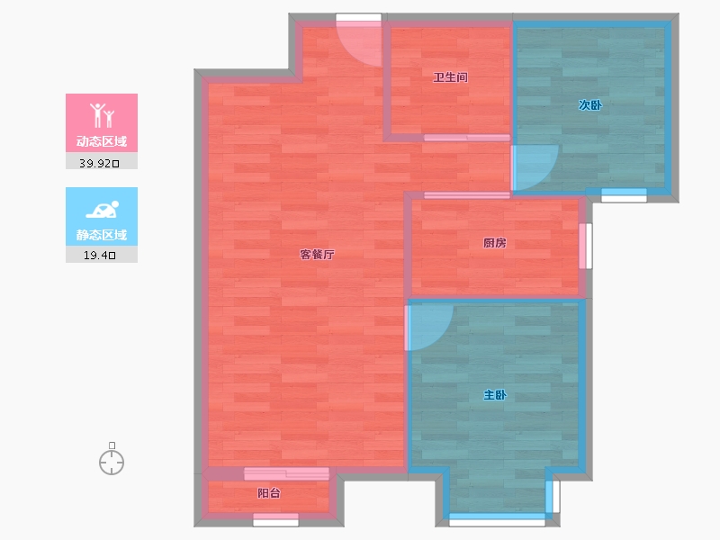 北京-北京市-首开住总熙悦安郡4号楼83m²-53.10-户型库-动静分区