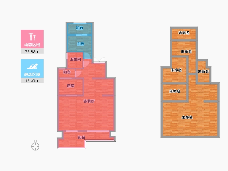 重庆-重庆市-碧桂园保利云禧141M2-145.68-户型库-动静分区