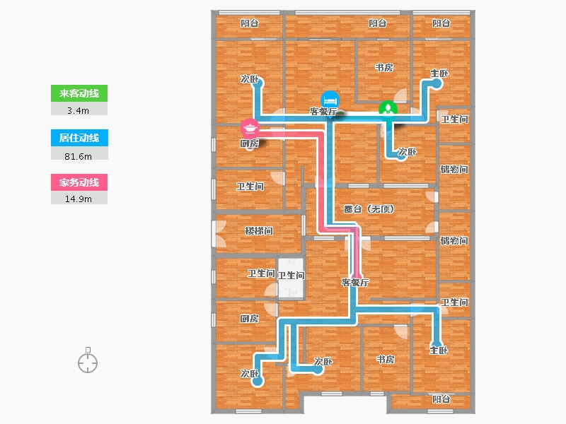 河南省-安阳市-自建房-292.48-户型库-动静线