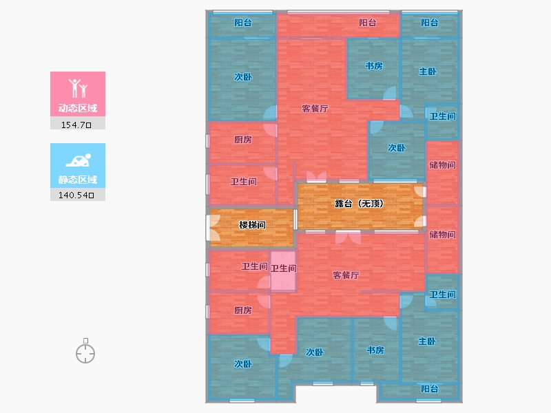 河南省-安阳市-自建房-292.48-户型库-动静分区