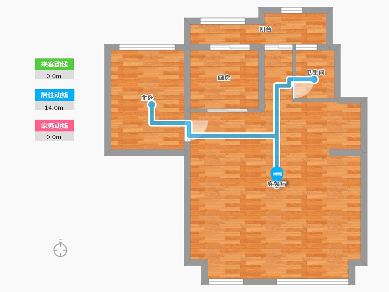 重庆-重庆市-碧桂园保利云禧套内146m2-75.11-户型库-动静线