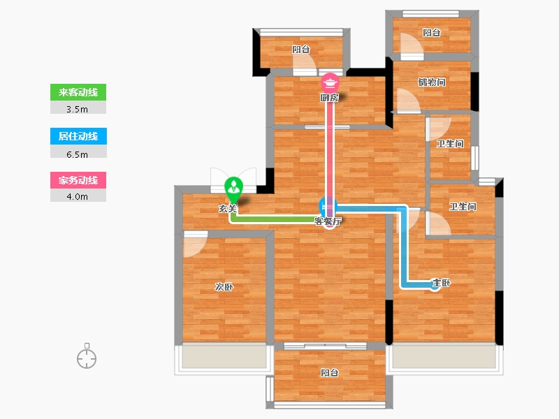 重庆-重庆市-首创西江阅2-7号楼,1-1号楼,1-2号楼,1-3号楼,1-4号楼,1-5号-84.94-户型库-动静线