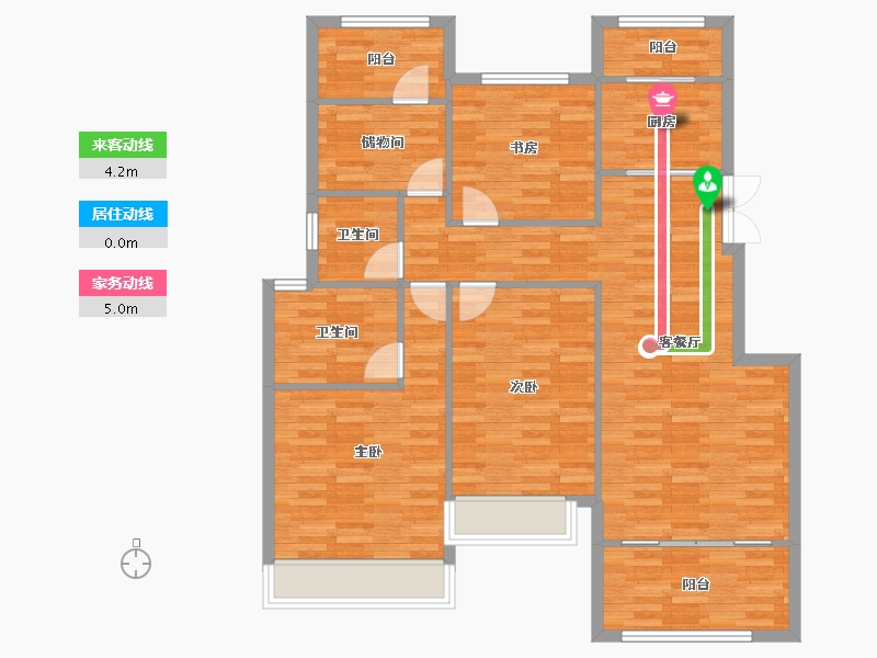 重庆-重庆市-琅樾江山110m²-109.15-户型库-动静线