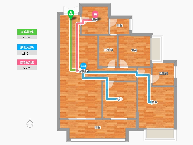 重庆-重庆市-绿地听江左岸20号楼,27号楼,28号楼,30号楼,31号楼,32号楼,45-81.01-户型库-动静线