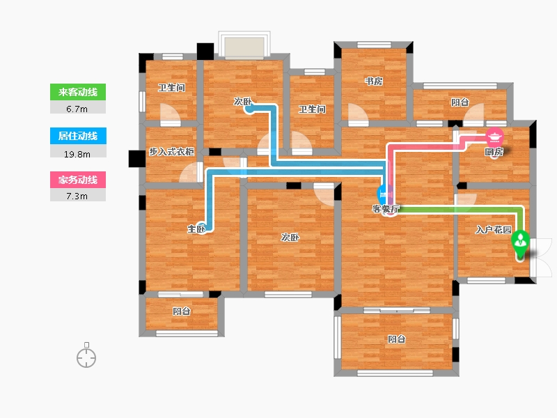 重庆-重庆市-康田栖樾规划25号楼,规划26号楼,21号楼,23号楼,24号楼,25号楼,-129.01-户型库-动静线