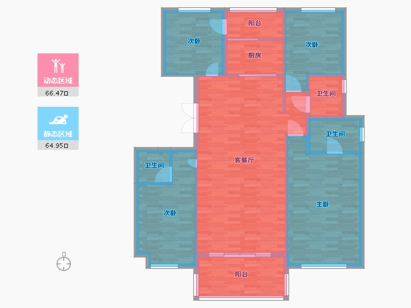 河南省-郑州市-正商珑水上境1号2号3号7号8号10号13号15号18号19号22号建面150m2-120.33-户型库-动静分区