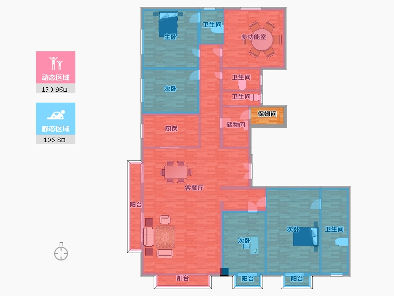 河南省-郑州市-永威上和院建面300m2-239.82-户型库-动静分区