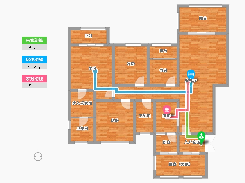 重庆-重庆市-康田栖樾规划28号楼,1号楼,2号楼,3号楼,4号楼,5号楼,6号楼,8-133.29-户型库-动静线