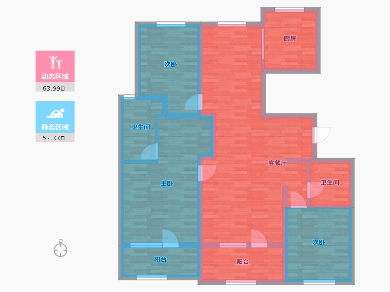 山东省-青岛市-腾讯双创小镇75栋6，7，10，11号楼B140m²-107.71-户型库-动静分区