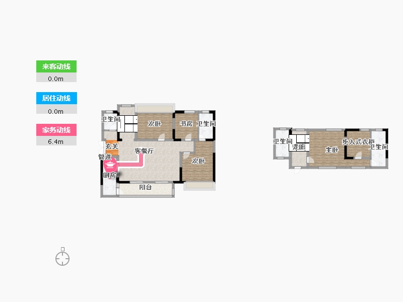 四川省-成都市-蓝光爱普雍锦府5号楼,1号楼,2号楼,3号楼,4号楼205m²-150.00-户型库-动静线