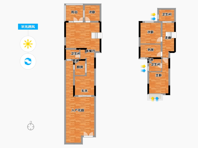 四川省-成都市-佳兆业悦府18号楼,19号楼,20号楼,21号楼139m²-151.64-户型库-采光通风