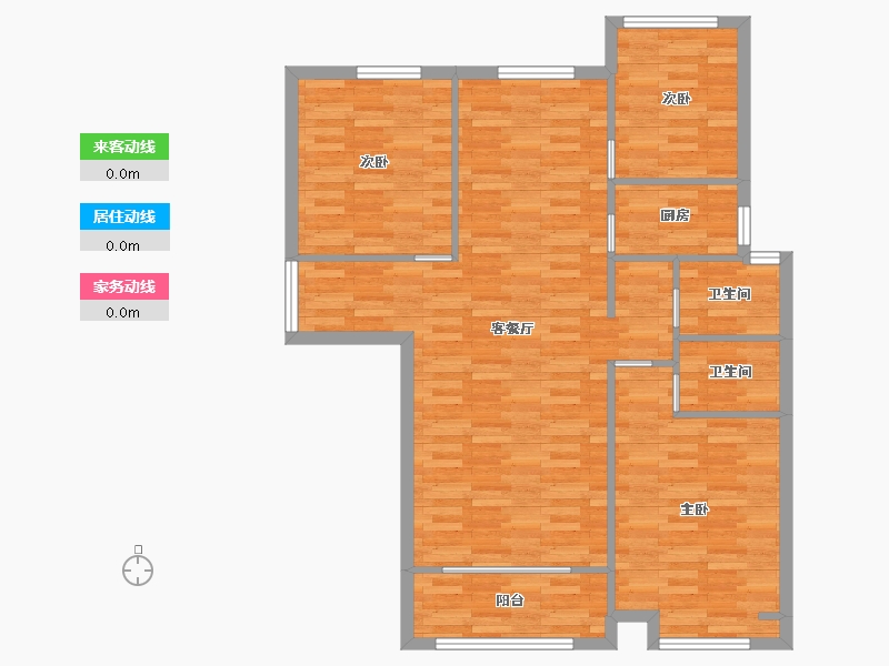 河南省-郑州市-正商家河家1,2,3,18号楼122m²-97.58-户型库-动静线