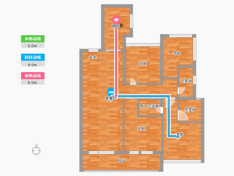 浙江省-杭州市-保利融信和光尘樾建面110m-92.59-户型库-动静线