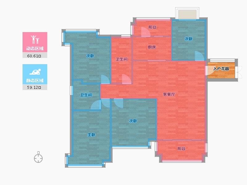 广东省-广州市-大宏锦绣141m²-112.81-户型库-动静分区