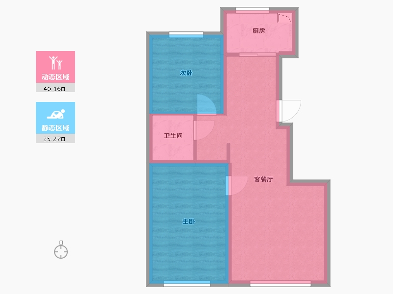 吉林省-长春市-新星宇揽悦-58.02-户型库-动静分区