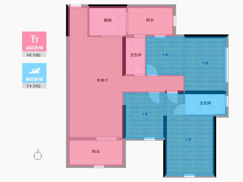 广西壮族自治区-贵港市-凯旋国际-107.85-户型库-动静分区